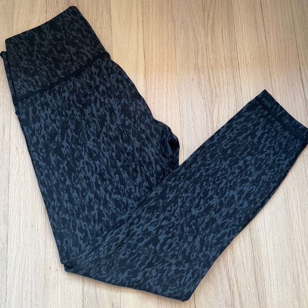 lululemon athletica Black Patterned Leggings